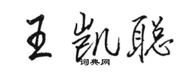 駱恆光王凱聰行書個性簽名怎么寫