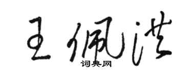 駱恆光王佩洪草書個性簽名怎么寫