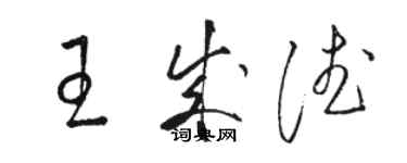 駱恆光王成德草書個性簽名怎么寫