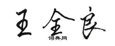 駱恆光王全良行書個性簽名怎么寫