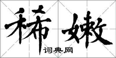 翁闓運稀嫩楷書怎么寫