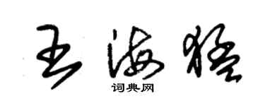 朱錫榮王海猛草書個性簽名怎么寫