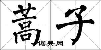 翁闓運蒿子楷書怎么寫