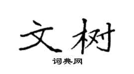 袁強文樹楷書個性簽名怎么寫
