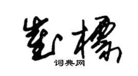 朱錫榮崔標草書個性簽名怎么寫