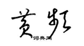 梁錦英黃頻草書個性簽名怎么寫