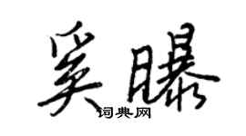 王正良奚曝行書個性簽名怎么寫