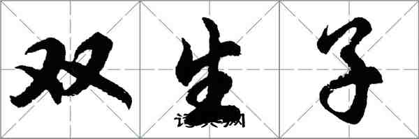 胡問遂雙生子行書怎么寫