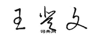 駱恆光王登文草書個性簽名怎么寫