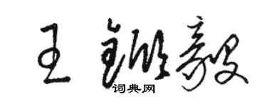 駱恆光王杴毅草書個性簽名怎么寫