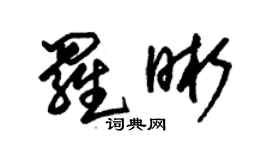 朱錫榮羅晰草書個性簽名怎么寫