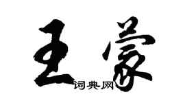 胡問遂王蒙行書個性簽名怎么寫