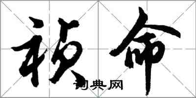 胡問遂禎命行書怎么寫