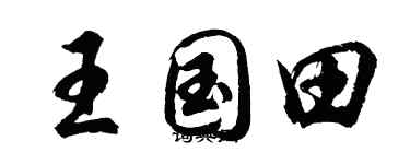 胡問遂王國田行書個性簽名怎么寫