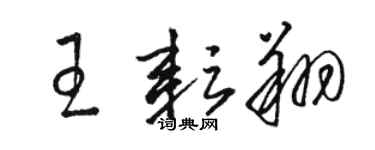 駱恆光王耘翔草書個性簽名怎么寫