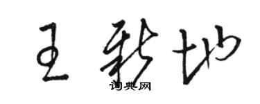駱恆光王新地草書個性簽名怎么寫