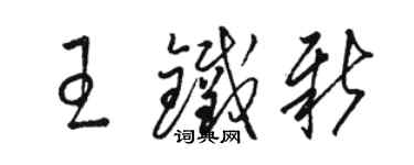 駱恆光王鐵新草書個性簽名怎么寫