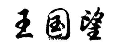 胡問遂王國望行書個性簽名怎么寫