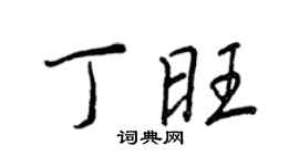 王正良丁旺行書個性簽名怎么寫
