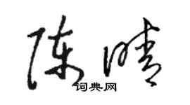 駱恆光陳晴草書個性簽名怎么寫