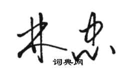 駱恆光林忠草書個性簽名怎么寫