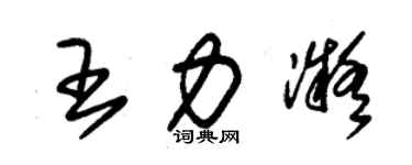 朱錫榮王力凝草書個性簽名怎么寫