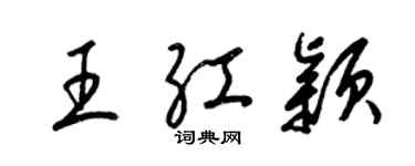 梁錦英王紅穎草書個性簽名怎么寫