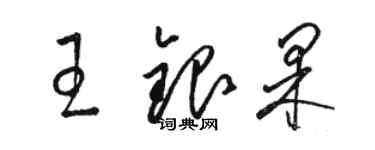 駱恆光王銀果草書個性簽名怎么寫