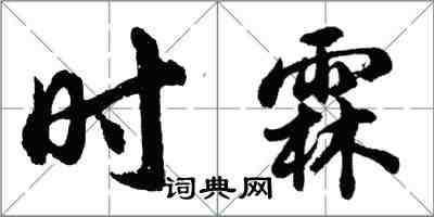 胡問遂時霖行書怎么寫