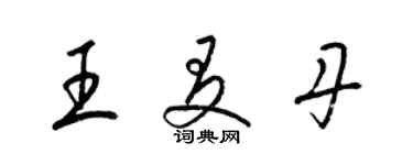 梁錦英王友丹草書個性簽名怎么寫