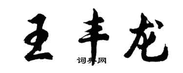 胡問遂王豐龍行書個性簽名怎么寫