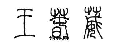 陳墨王春葳篆書個性簽名怎么寫