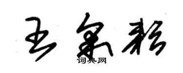 朱錫榮王采耘草書個性簽名怎么寫