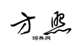 梁錦英方照草書個性簽名怎么寫