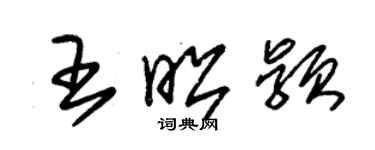 朱錫榮王昭穎草書個性簽名怎么寫