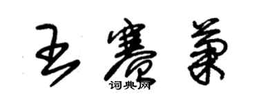 朱錫榮王賽菊草書個性簽名怎么寫