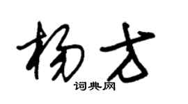 朱錫榮楊方草書個性簽名怎么寫