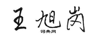 駱恆光王旭崗行書個性簽名怎么寫