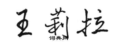 駱恆光王莉拉行書個性簽名怎么寫