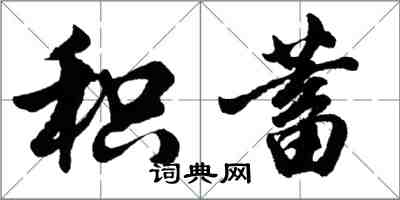 胡問遂積蓄行書怎么寫