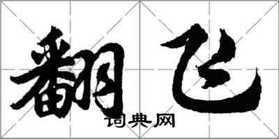 胡問遂翻飛行書怎么寫