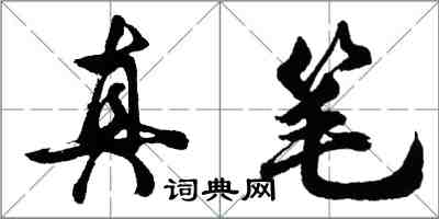 胡問遂真筆行書怎么寫