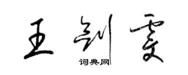 梁錦英王劍雯草書個性簽名怎么寫