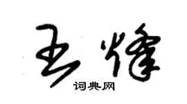 朱錫榮王烽草書個性簽名怎么寫