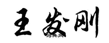 胡問遂王發剛行書個性簽名怎么寫