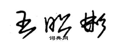 朱錫榮王昭彬草書個性簽名怎么寫