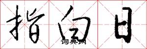 指白日怎么寫好看