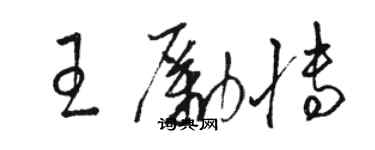 駱恆光王勵博草書個性簽名怎么寫