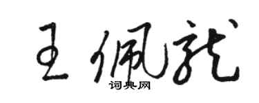 駱恆光王佩龍草書個性簽名怎么寫