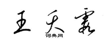 梁錦英王夭霞草書個性簽名怎么寫